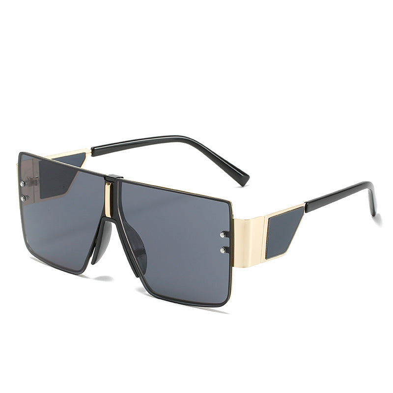 Damer Oversized Solbriller Futuristisk Design 9