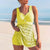 Damer Tankini Sett Med Polstring Rynkedesign Holdbare Stoffer 3