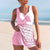 Damer Tankini Sett Med Polstring Rynkedesign Holdbare Stoffer 5