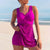 Damer Tankini Sett Med Polstring Rynkedesign Holdbare Stoffer 6