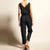 Dames Jumpsuit Løs Silhuett Linnen 5