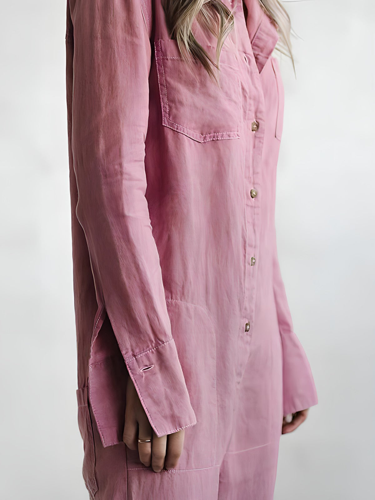 Dames Jumpsuit Med Polokrage og Kokerbukse 2