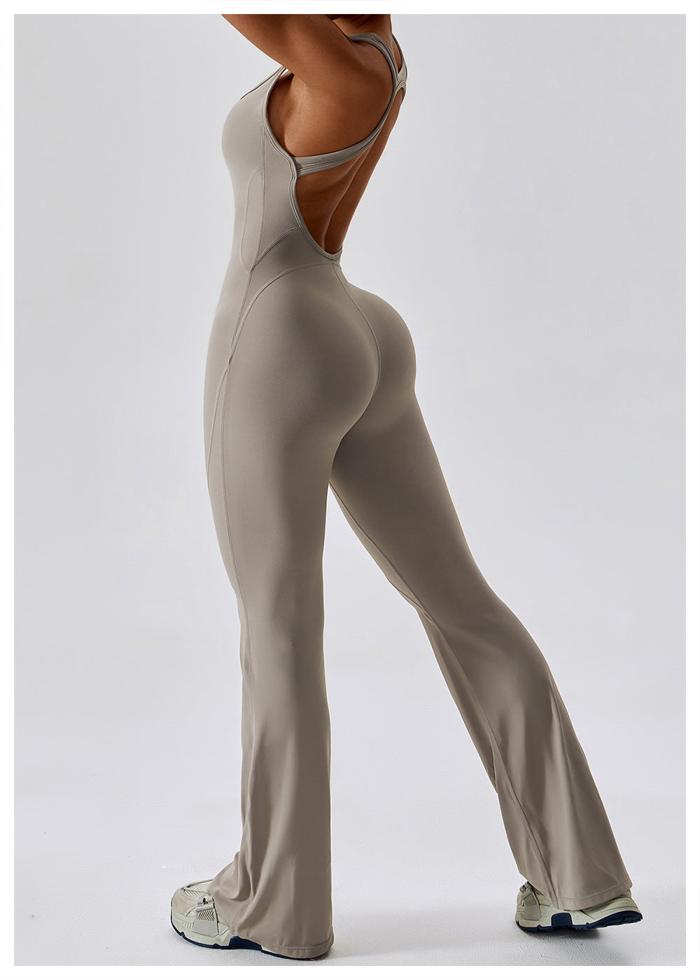Dames Jumpsuit V-Hals Getailleerd Nylon 2