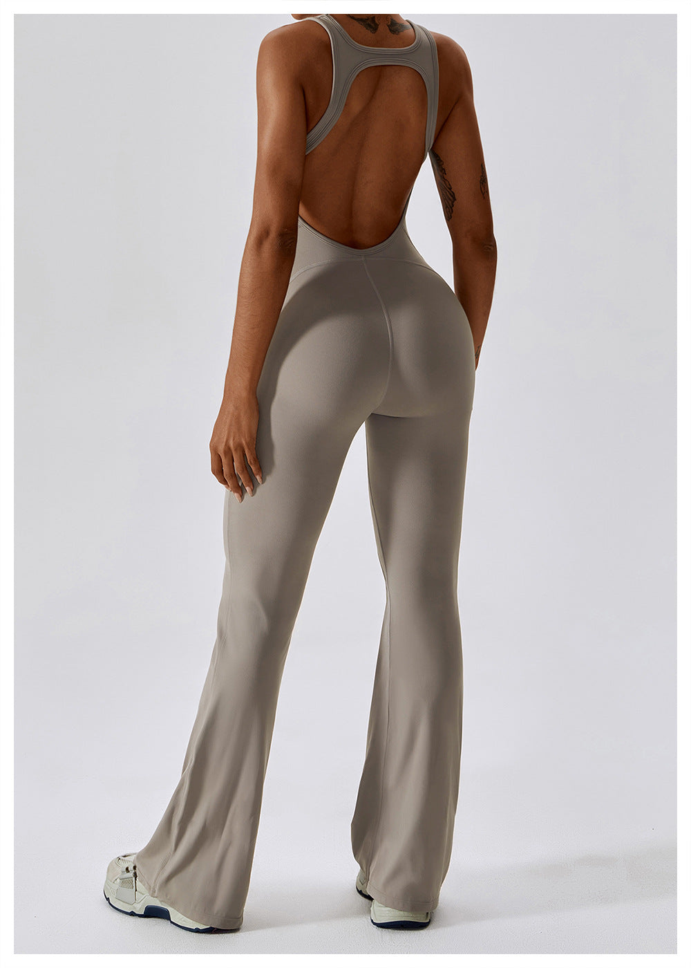Dames Jumpsuit V-Hals Getailleerd Nylon 5