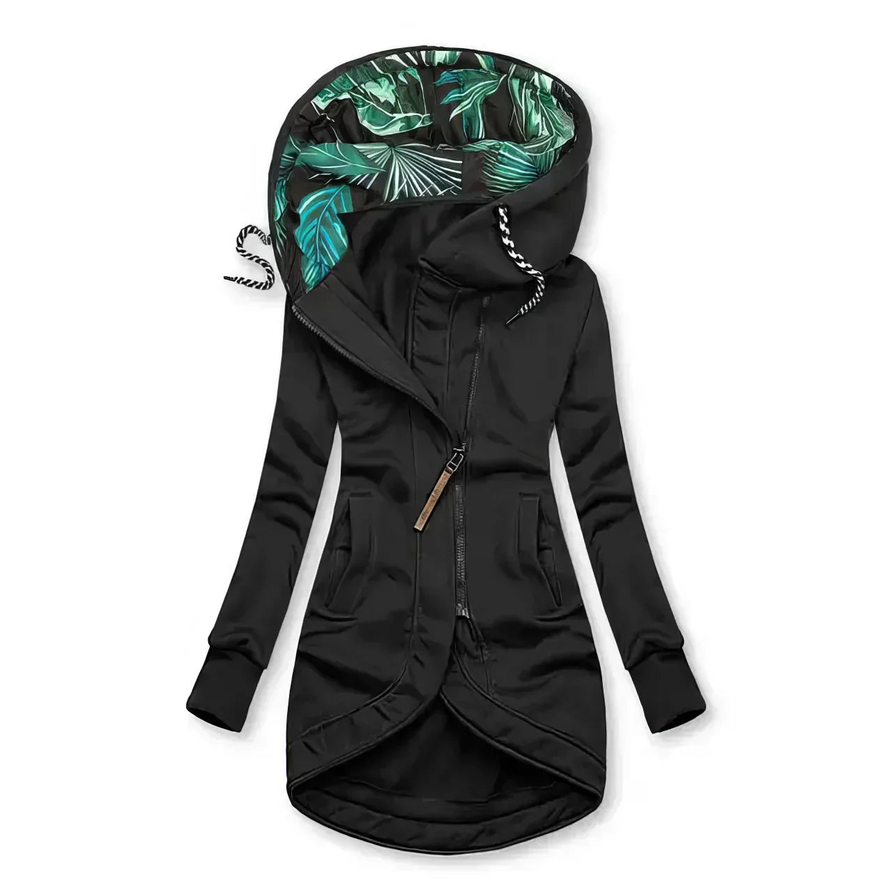 Dames Vannavstøtende Hoodie med Blomsterprint 3