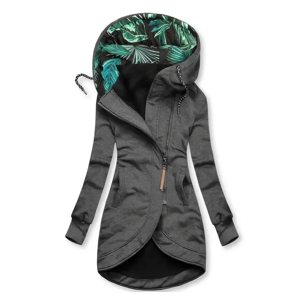 Dames Vannavstøtende Hoodie med Blomsterprint 5