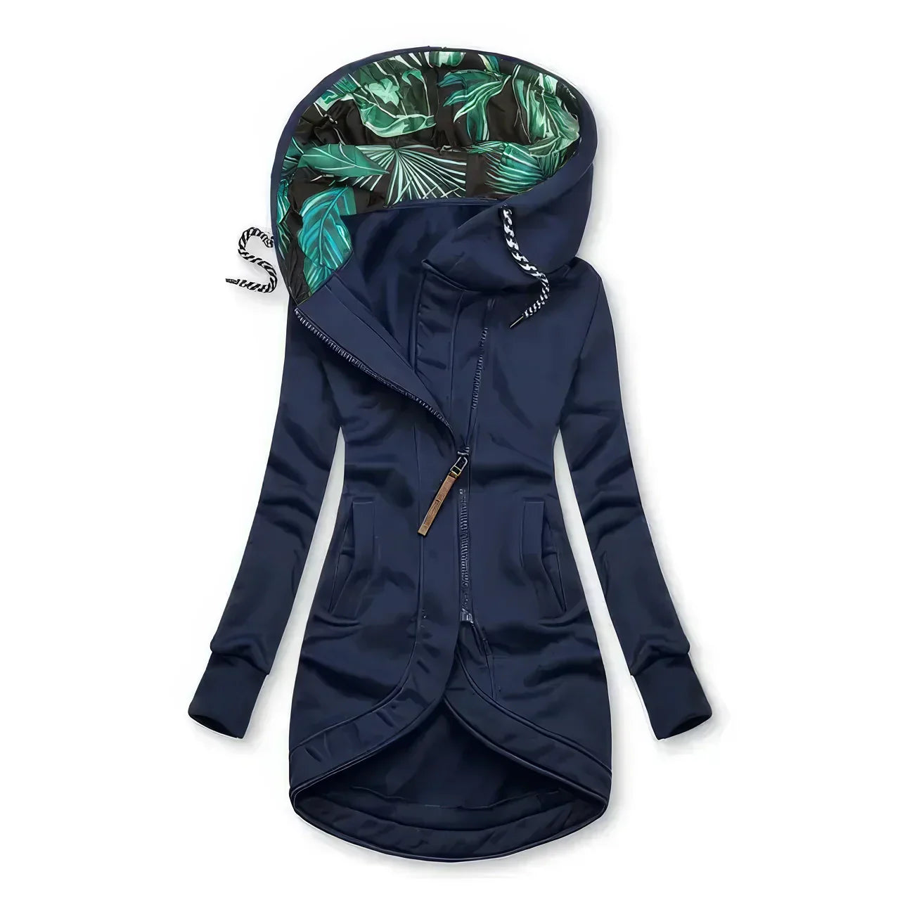 Dames Vannavstøtende Hoodie med Blomsterprint 6