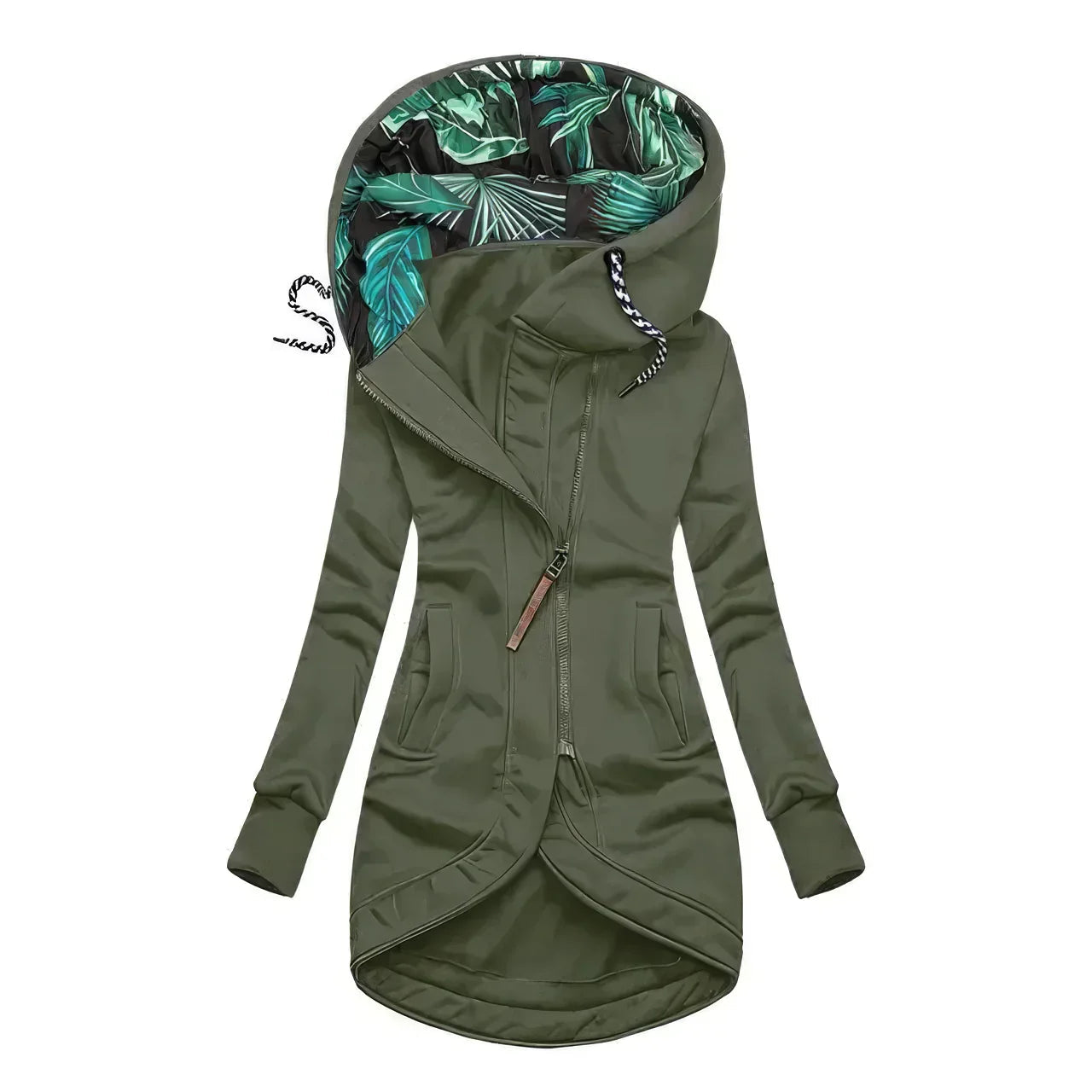 Dames Vannavstøtende Hoodie med Blomsterprint 7