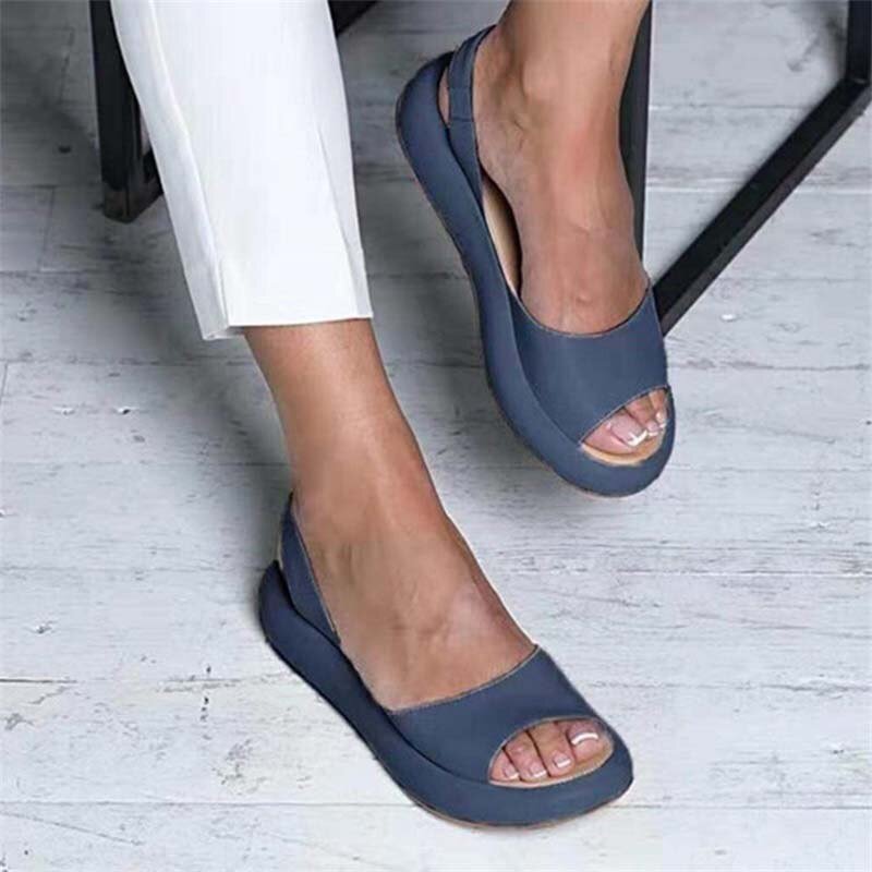 Damesandaler Sommer Moderne Lær Komfortabelt Design 2