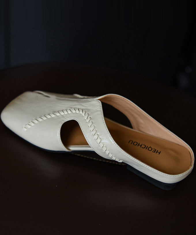 Damesandaler med hul design og thong-stil 1