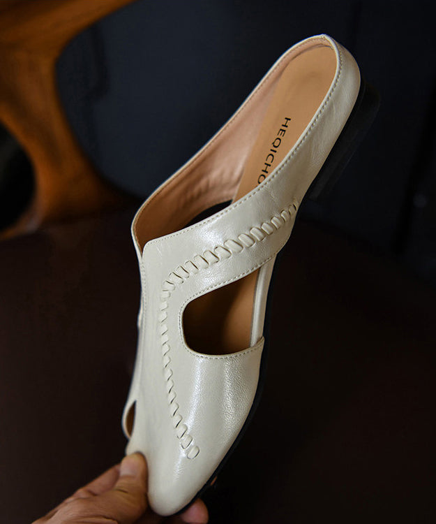 Damesandaler med hul design og thong-stil 3