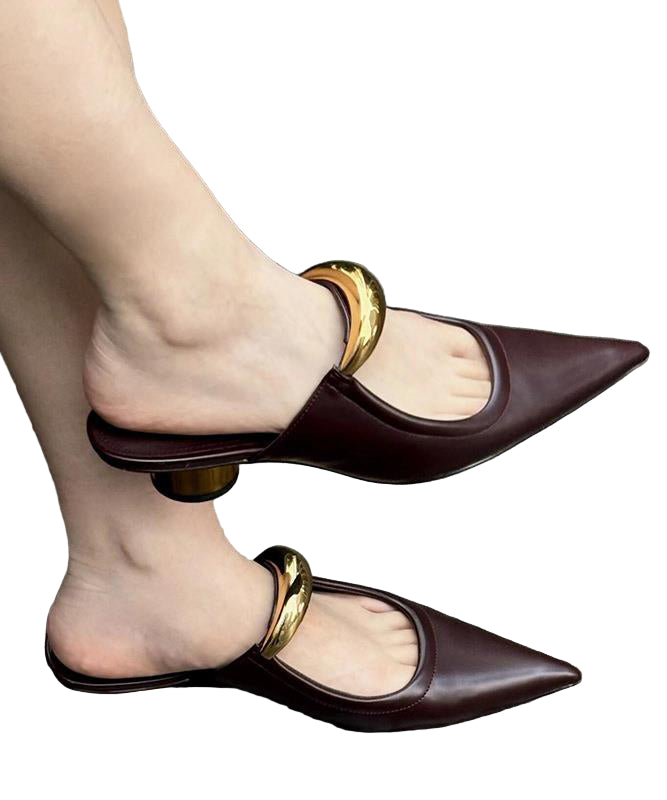 Damesandaler med spiss tå 0