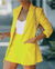 Variant image for Kvinners Blazersett Elegant Pustende Stoff med Shorts-17