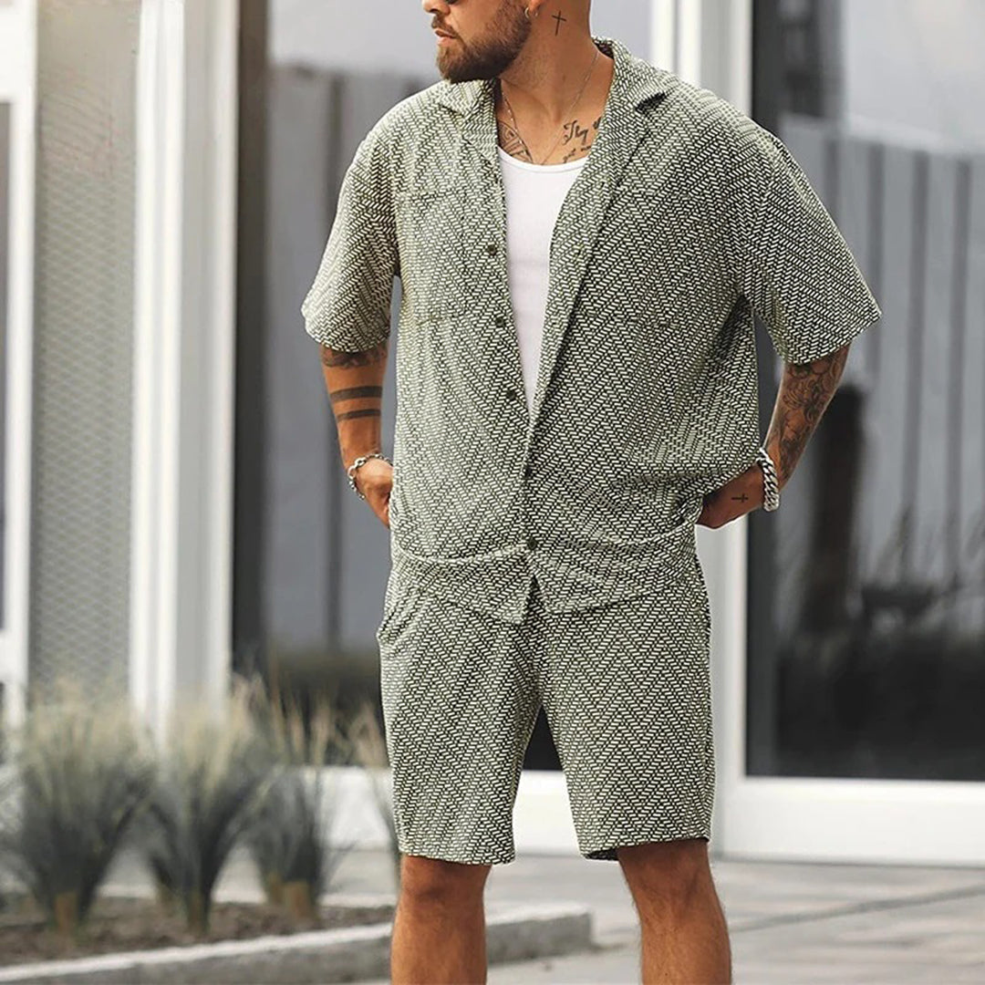 Herre To-delt Sett Casual Stil Mykt Stoff 1