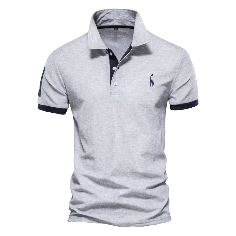 Herre Polo Skjorte Klassisk Design Bomull Avslappet Passform-1