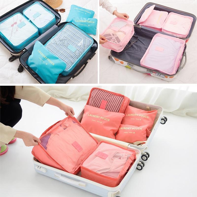 Reise Pack Cube Sett Vanntett Polyester for Organisering av Bagasje-1