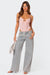 Damejeans Blå Flared Elastisk Denim Stilfull-4