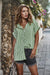 Variant image for Kvinne Sommerbluse Elegant Linsstoff Lett Pustende-9