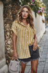 Variant image for Kvinne Sommerbluse Elegant Linsstoff Lett Pustende-17
