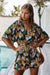 Variant image for Dame Jumpsuit Løs Passform Blomstermønster Polyester-9