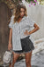 Variant image for Kvinne Sommerbluse Elegant Linsstoff Lett Pustende-1