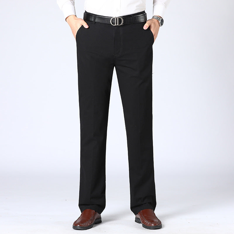 Variant image for Herre Dressbukse Uformell Stil Pustende Stoff-7