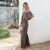 Dame Jumpsuit Off-Shoulder Lett Polyester Elegant-2