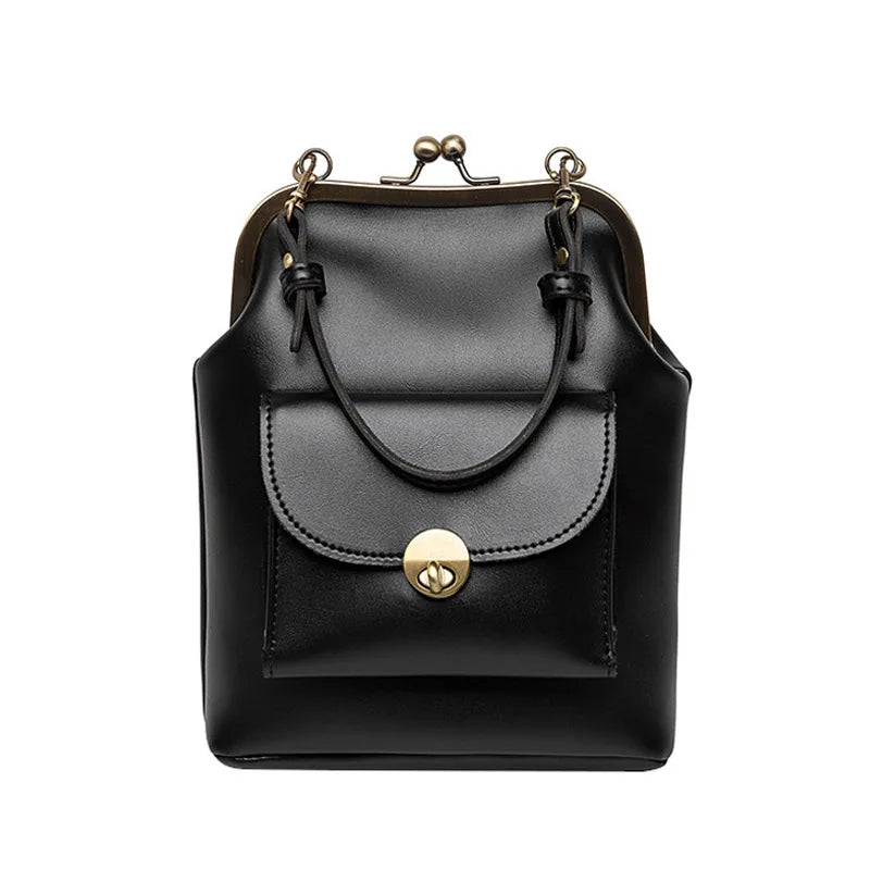 Dame Crossbody Veske Elegant Kunstskinn Justerbar Skulderstropp 2