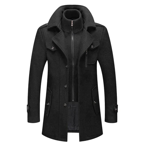 Herre Vinterfrakk Elegant Polyester 3