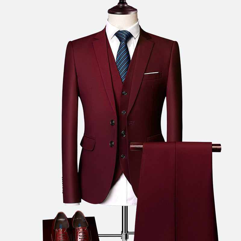 Herre 3-delt Anzug Set med Klassisk Design 9