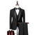 Herre 3-delt Anzugsett Slim Fit Ull 0