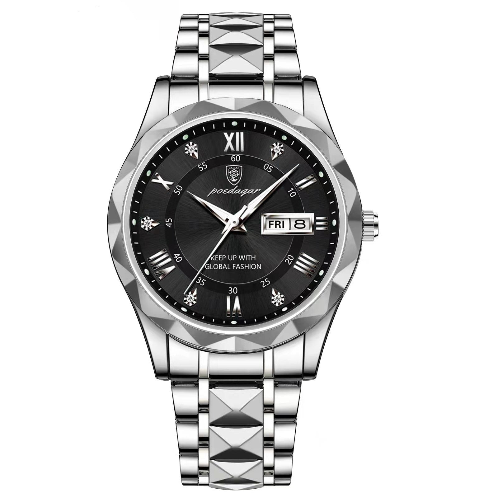 Herre Armbåndsur Vanntett Stilig Metall Design 9