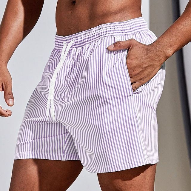 Herre Badeshorts Stripete 3