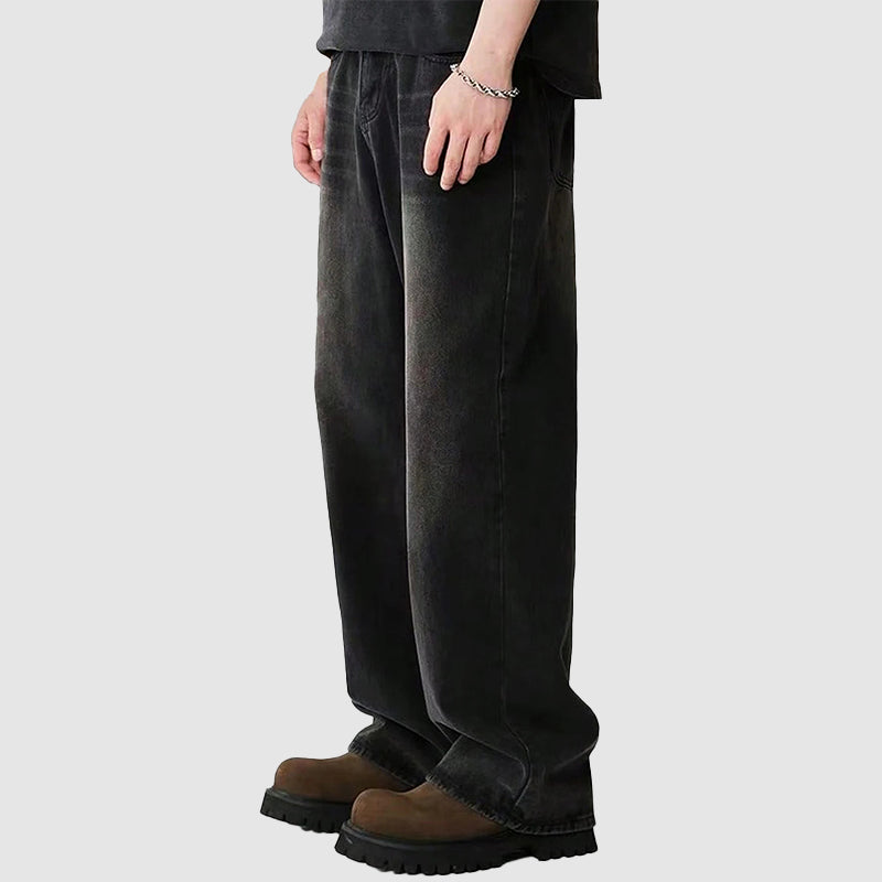 Herre Baggy Jeans med Vid Ben 5