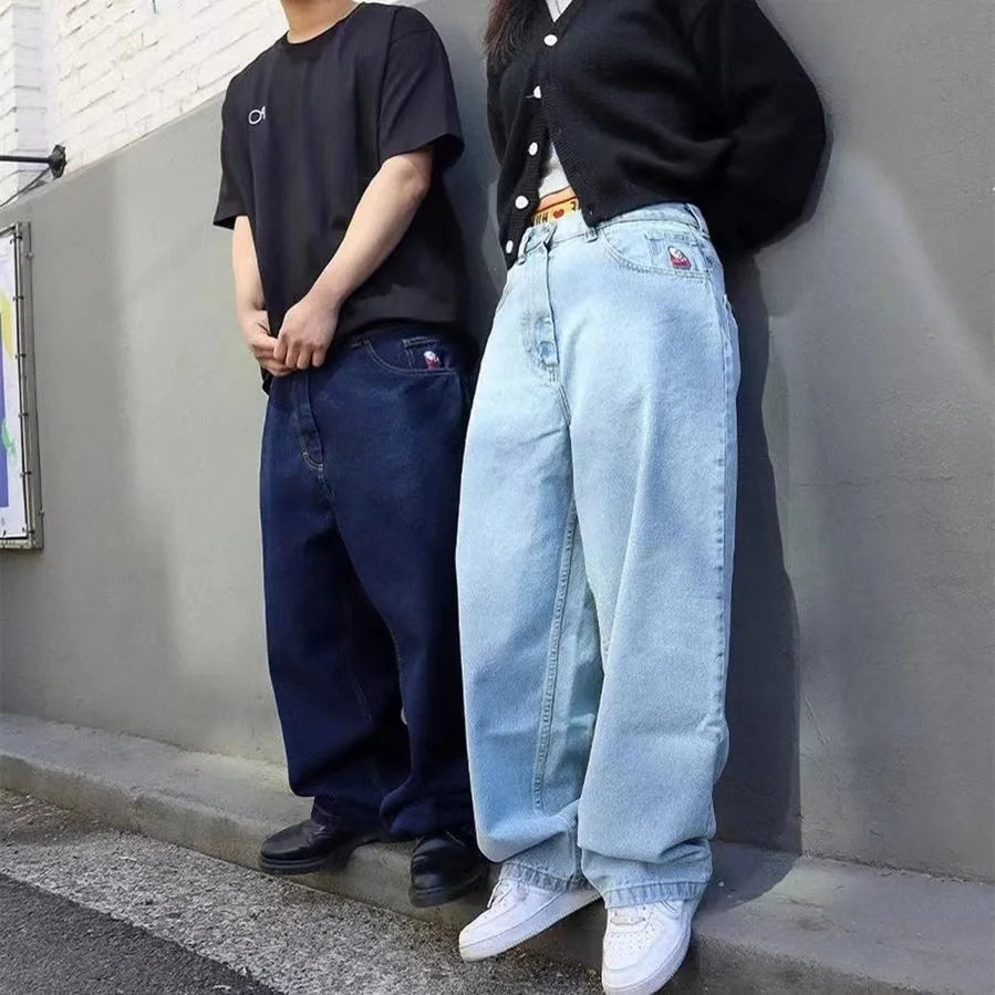 Herre Baggy Jeans med Vide Ben 3