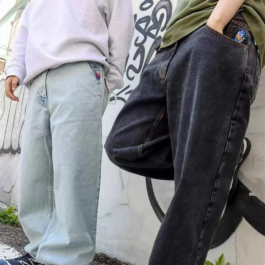 Herre Baggy Jeans med Vide Ben 4