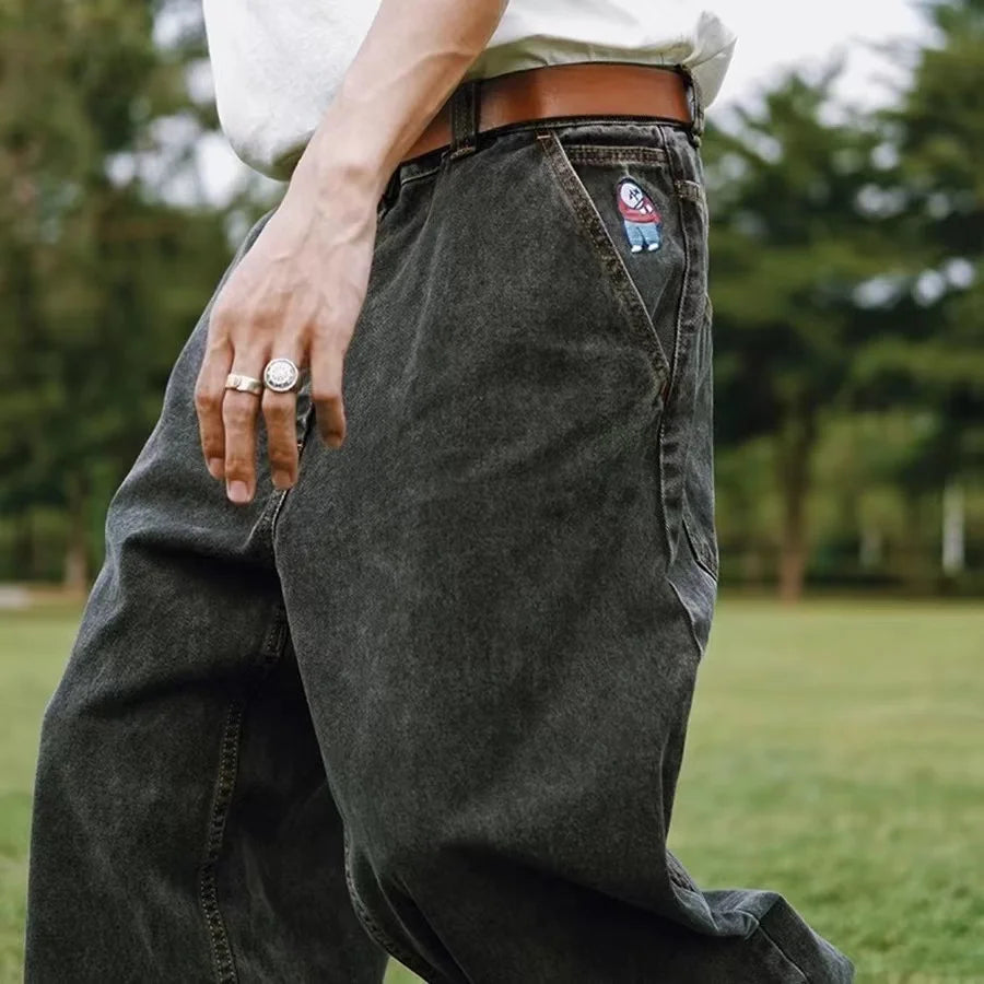 Herre Baggy Jeans med Vide Ben 5