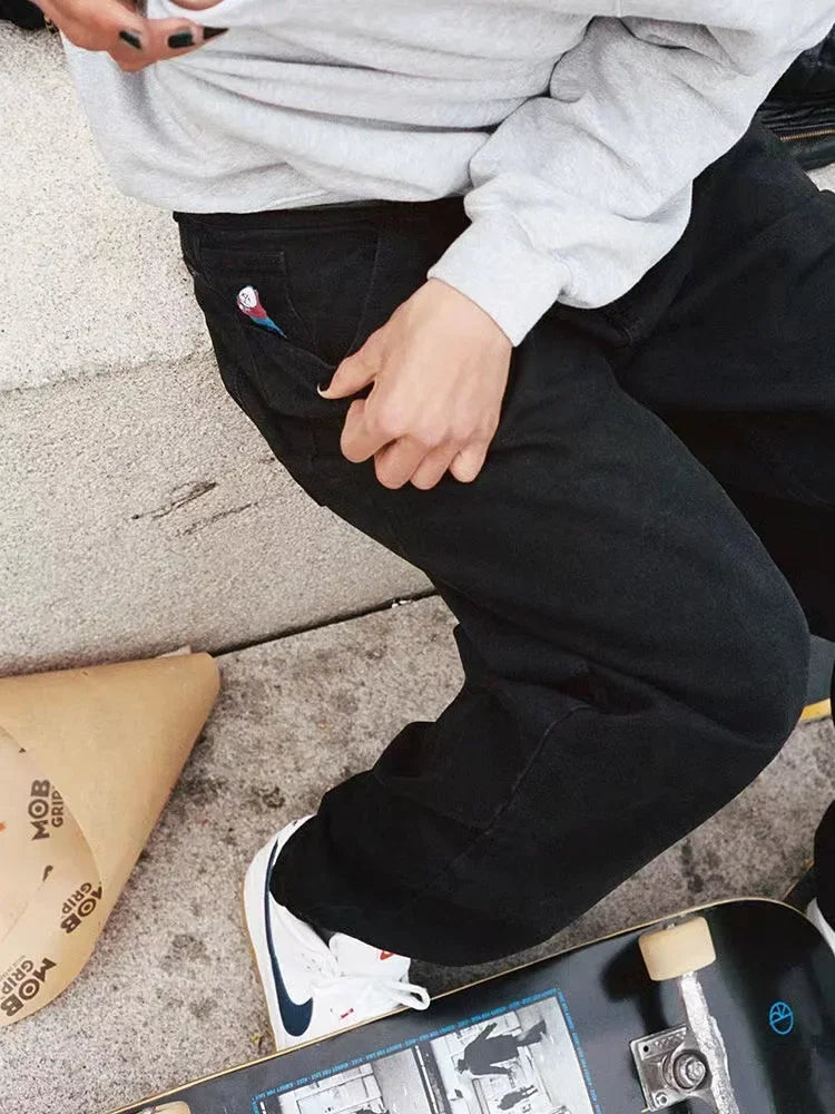 Herre Baggy Jeans med Vide Ben 6