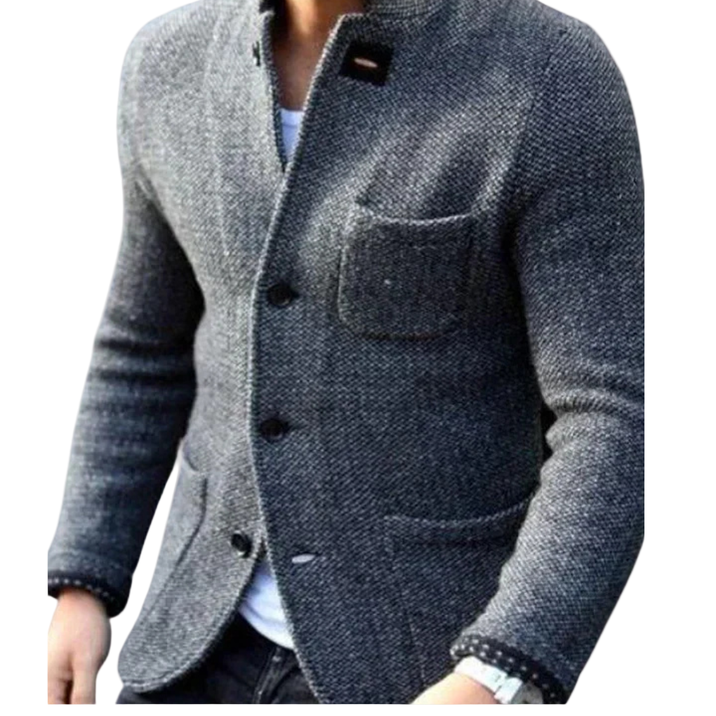 Herre Blazer Skreddersydd Stilig med Vattert Design 0