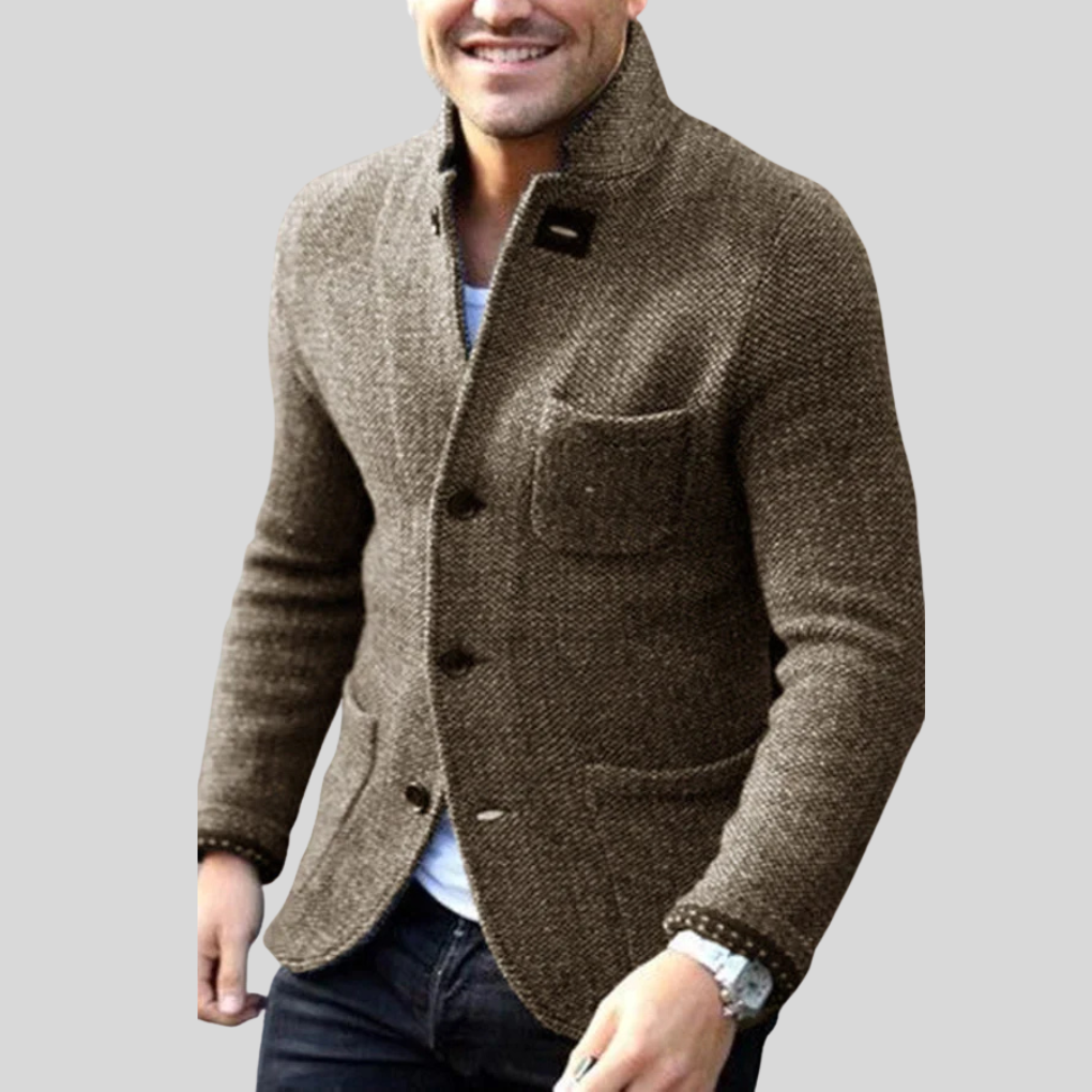 Herre Blazer Skreddersydd Stilig med Vattert Design 2
