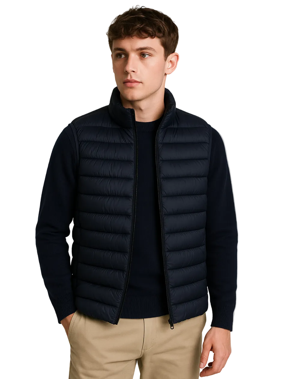 Herre Bodywarmer Minimalistisk Design 6