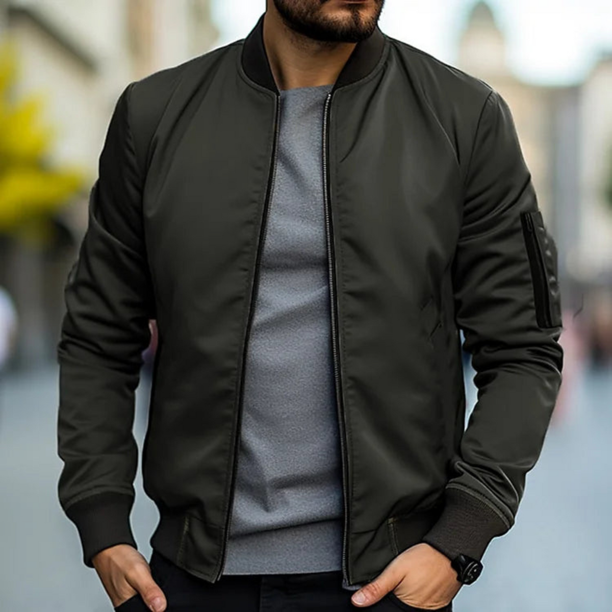 Herre Bomberjakke Urban Stil 1