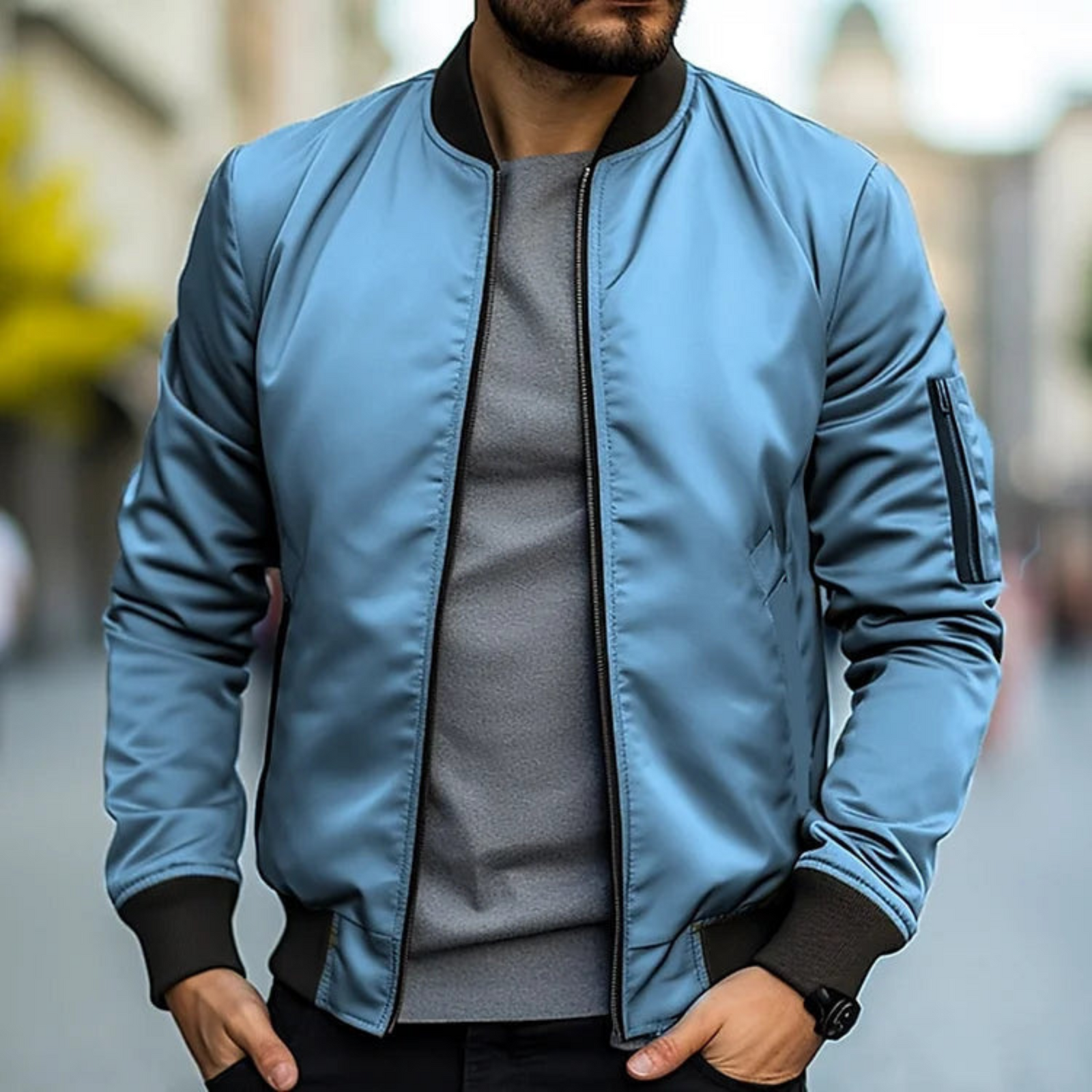 Herre Bomberjakke Urban Stil 2