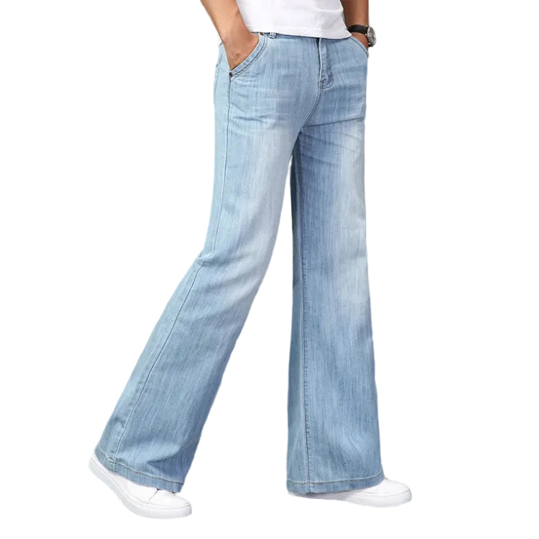 Herre Bootcut Jeans med Retro Stil 0