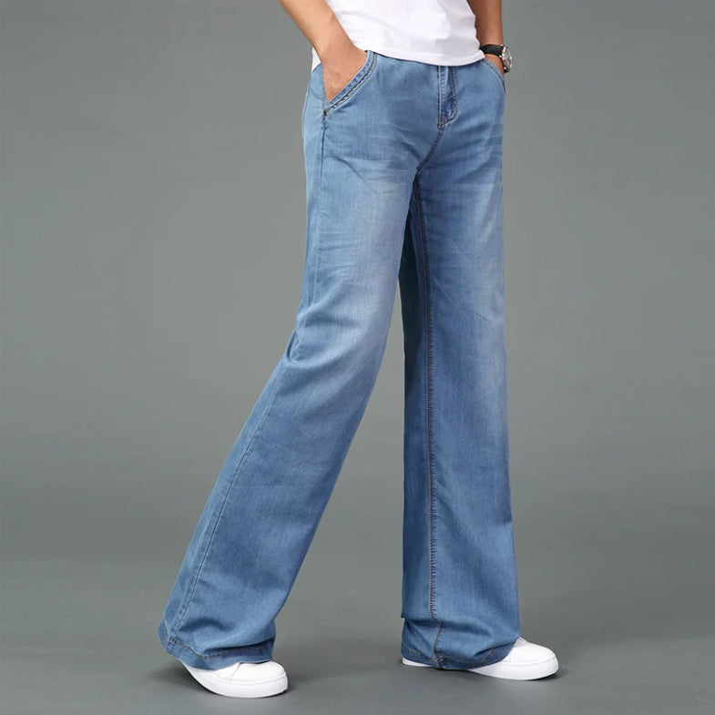 Herre Bootcut Jeans med Retro Stil 1
