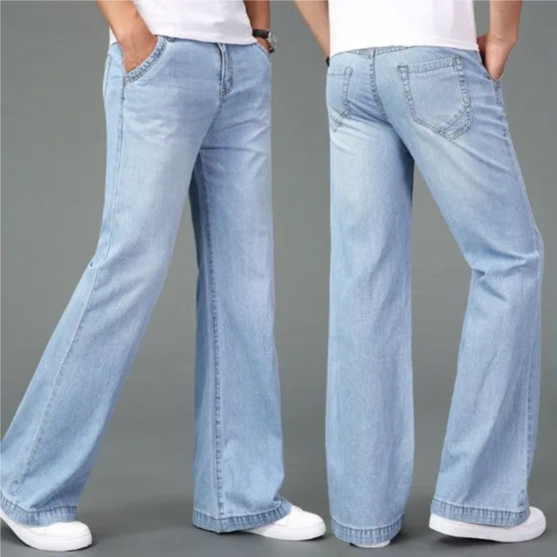 Herre Bootcut Jeans med Retro Stil 5