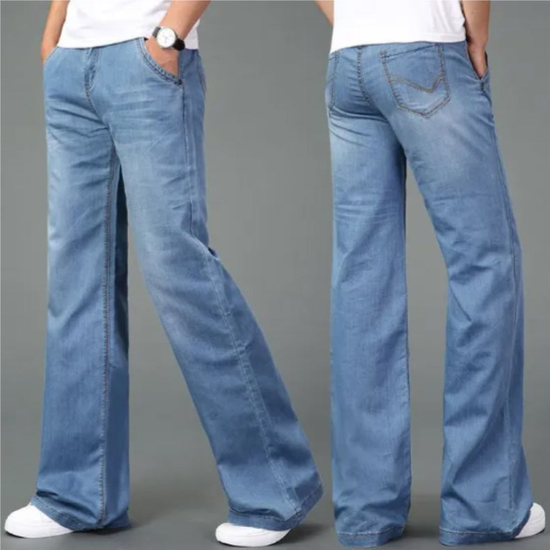 Herre Bootcut Jeans med Retro Stil 6