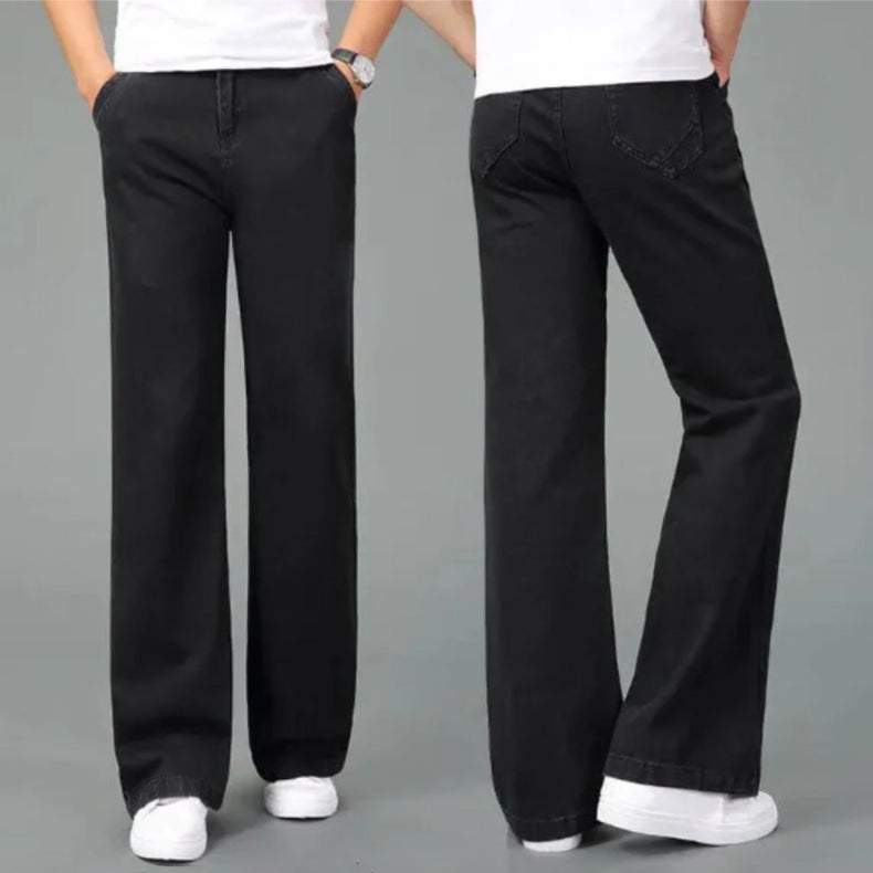 Herre Bootcut Jeans med Retro Stil 8