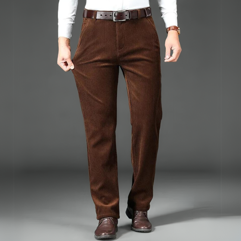 Herre Bukser Corduroy Med Fleece Fôr Komfortable og Allsidige 5