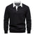 Herre Business Casual Genser med Knappestolpe 2